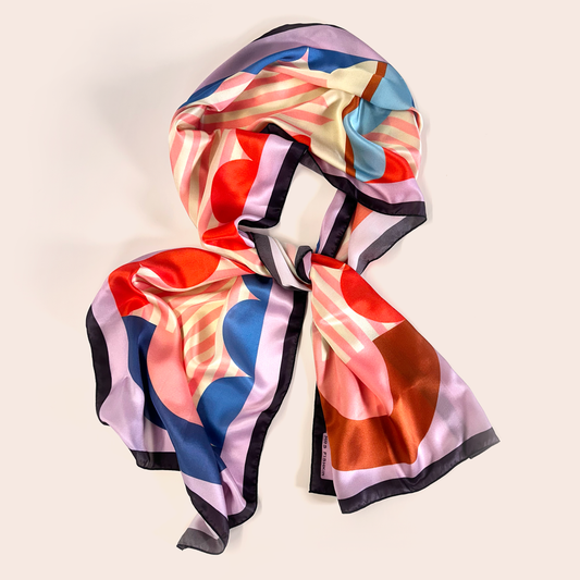 Bossa Nova long silk scarf