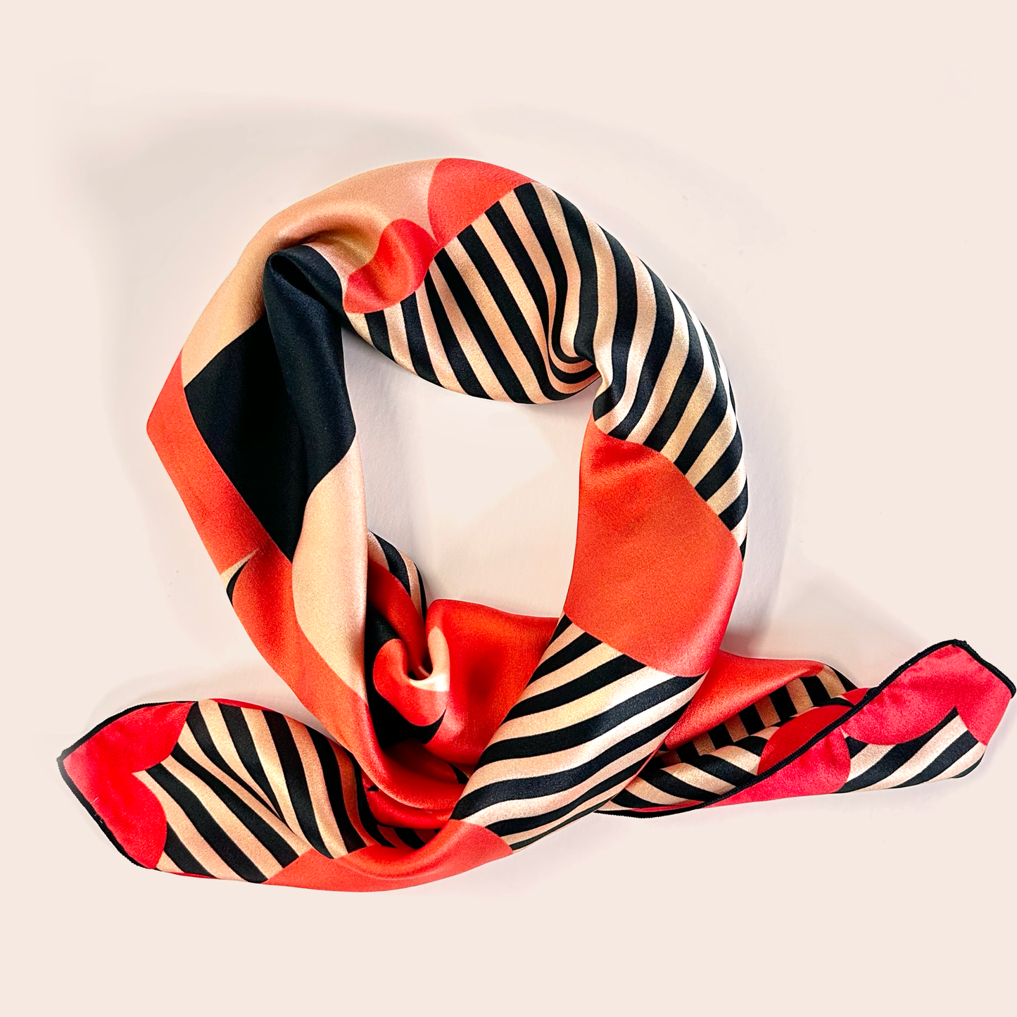 Samba geometric silk scarf