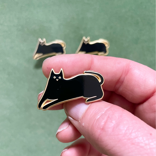 Black Cat Enamel Pin