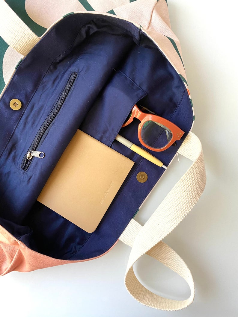 Split Circle oversized tote