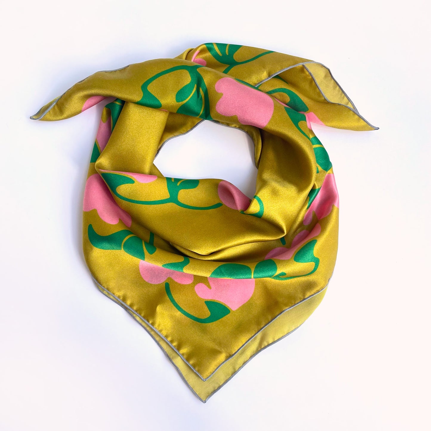 Metro - art deco square silk neckerchief