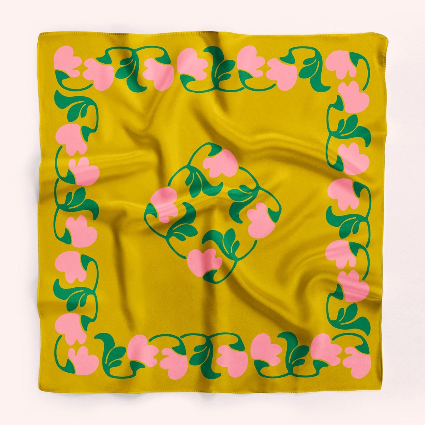 Metro - art deco square silk neckerchief