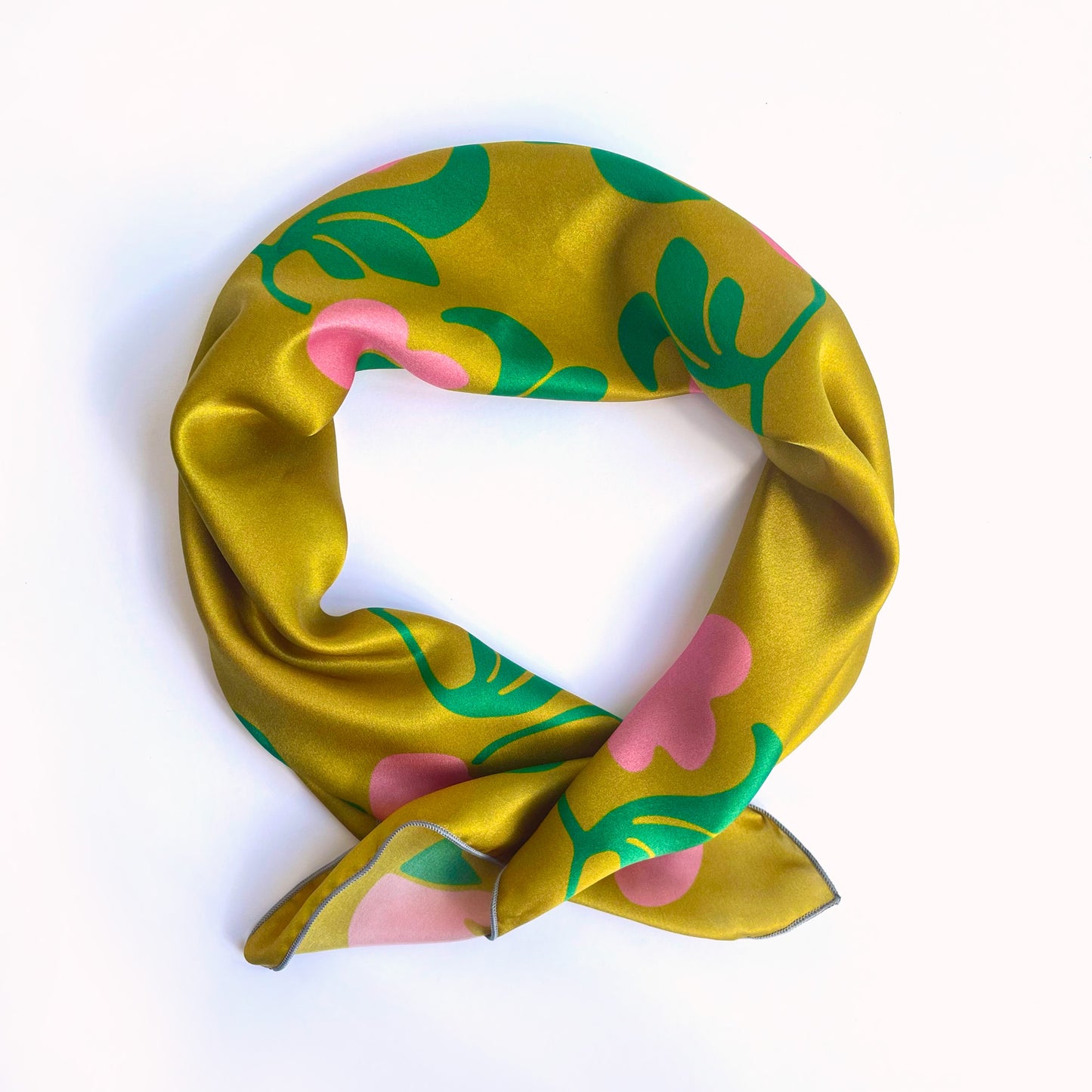 Metro - art deco square silk neckerchief