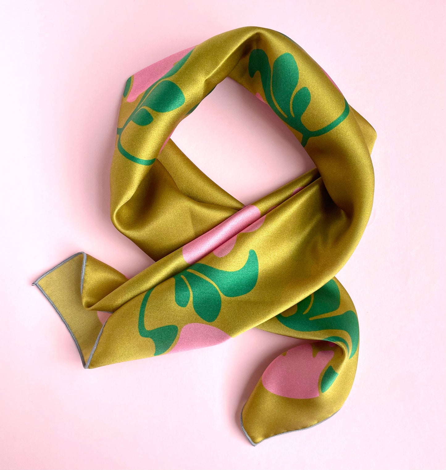 Metro - art deco square silk neckerchief