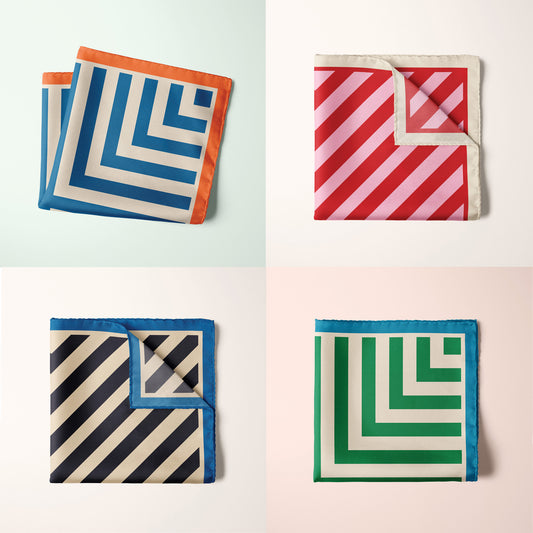 Pocket Square Bold Striped Mini