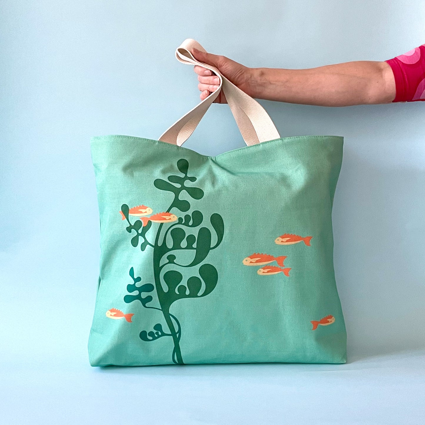 Fish oversized tote