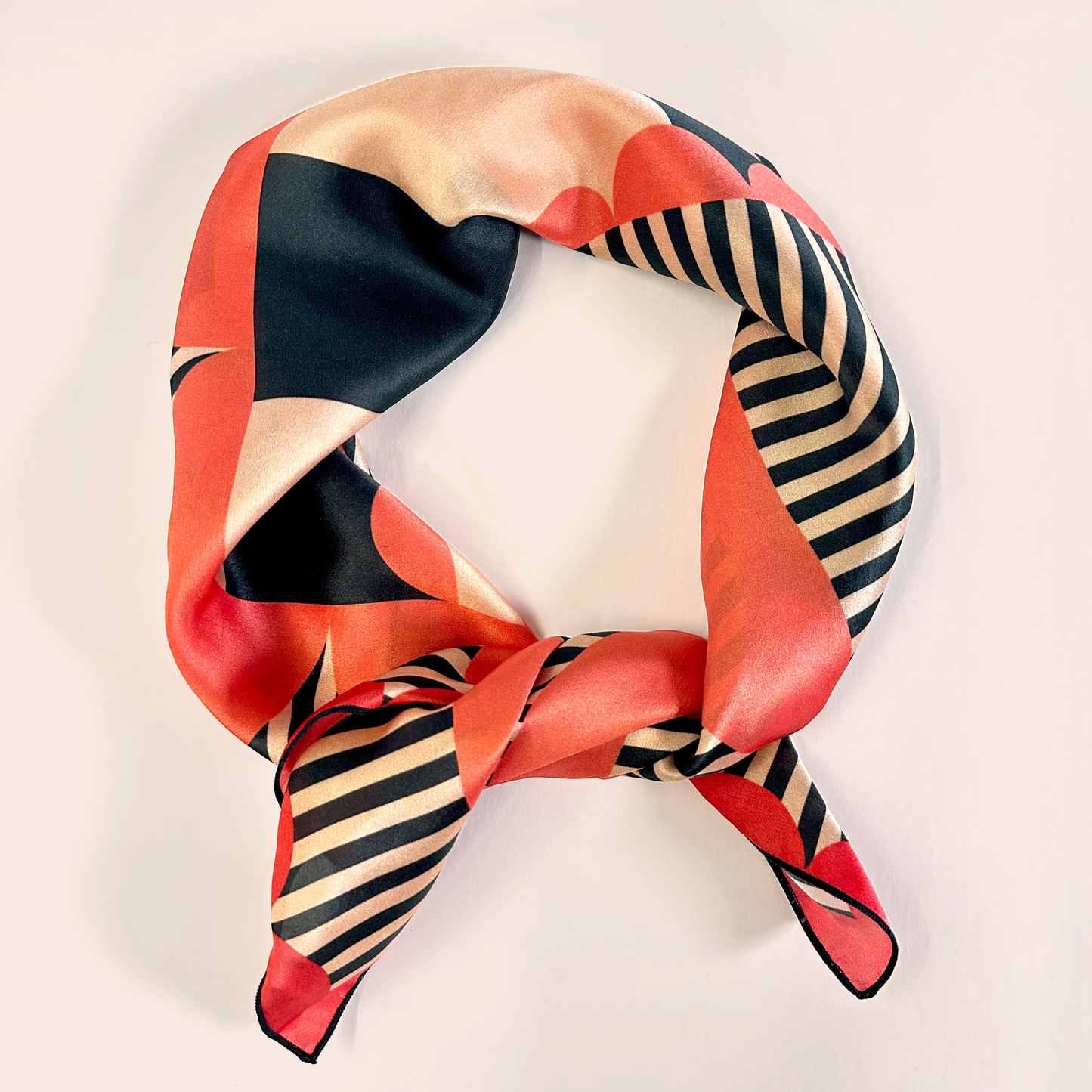 Samba geometric silk scarf