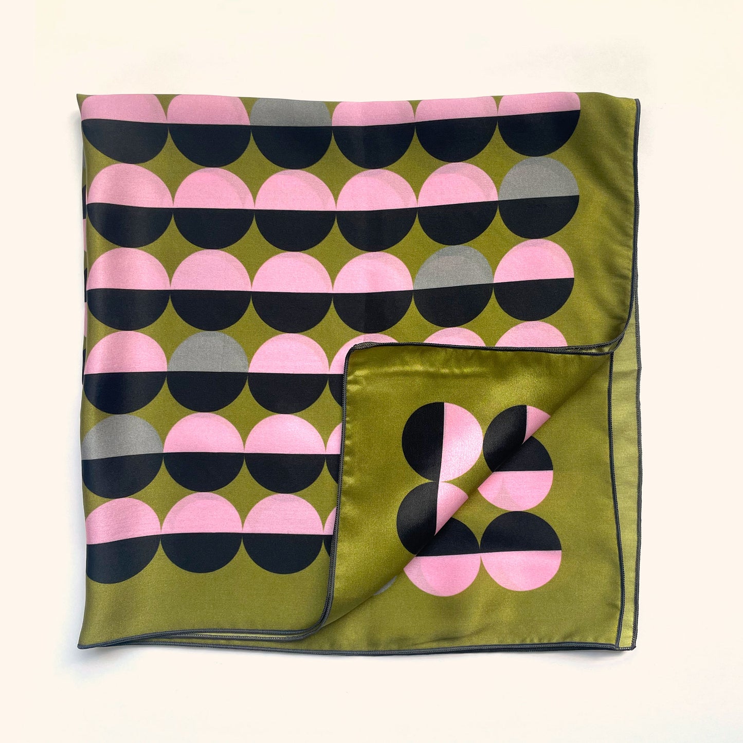 Tablet - Geometric modern square silk charmeuse scarf