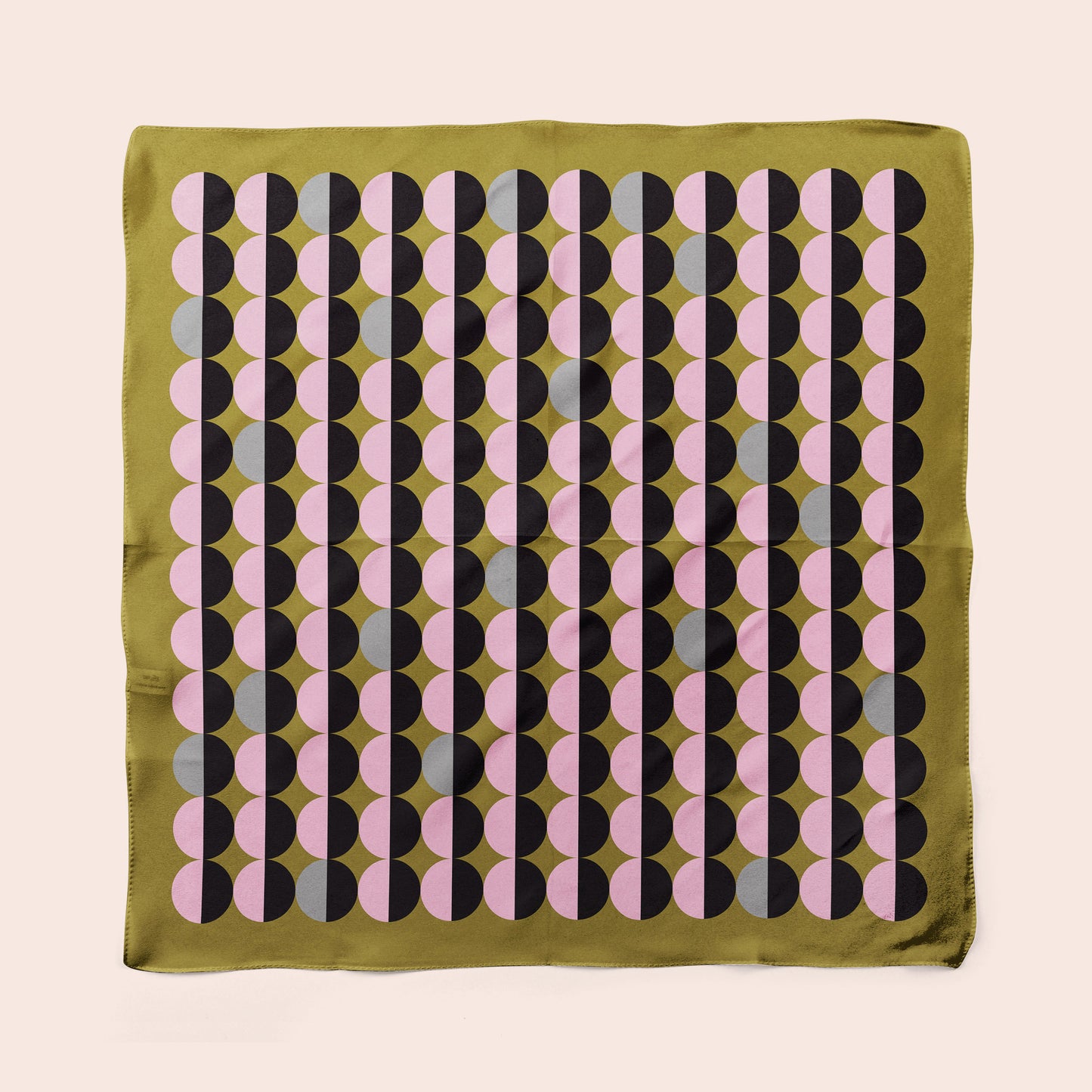 Tablet - Geometric modern square silk charmeuse scarf